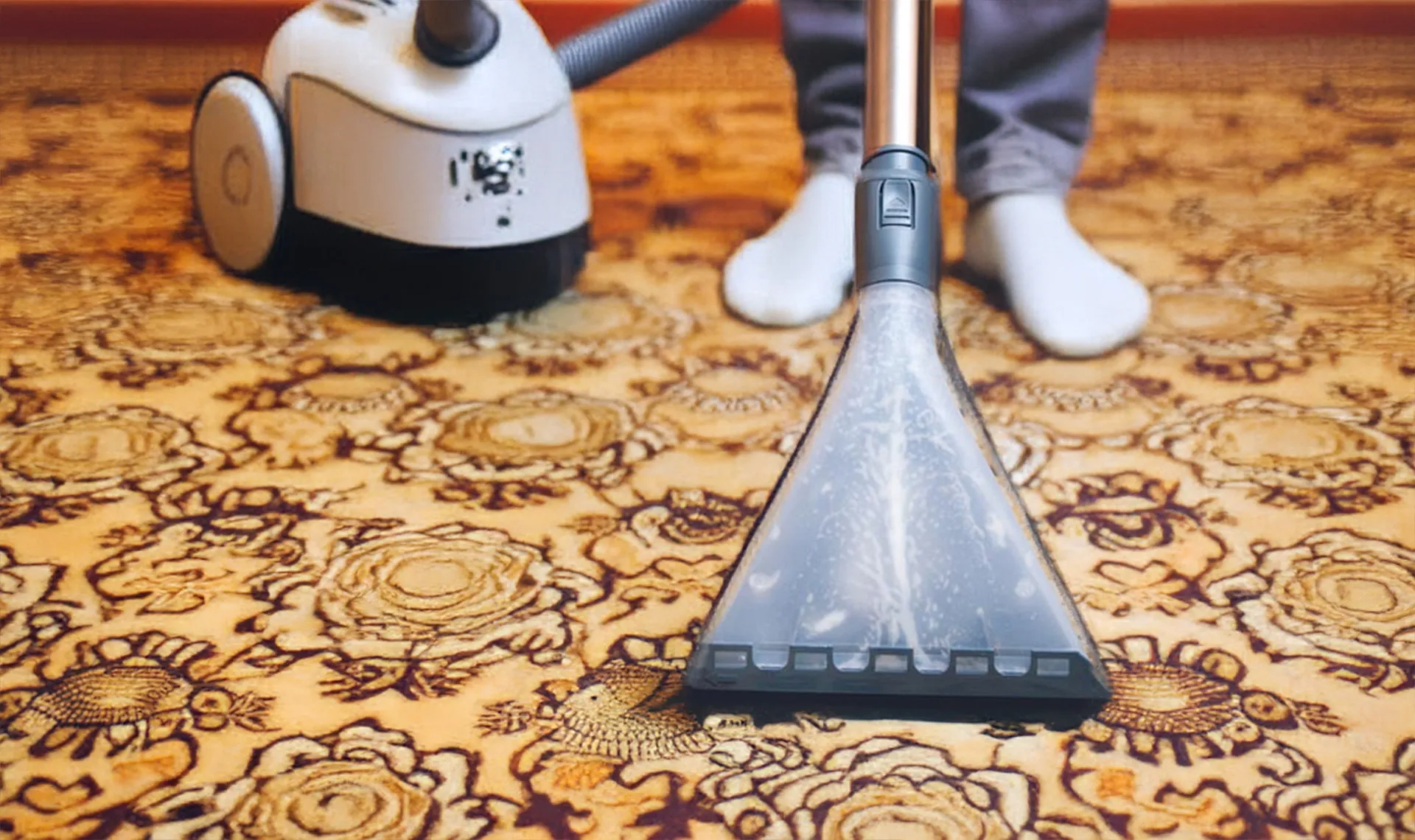 Expert carpet shampooing and extraction cleaning in Ahmedabad – deep wash service for hotel and home carpets.